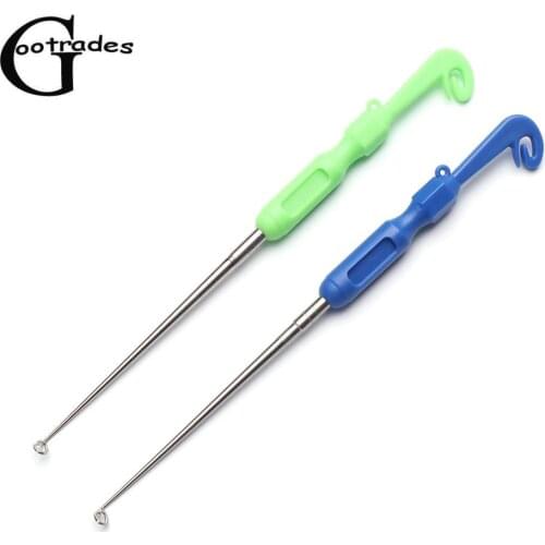 1/2pc Fly Fishing Universal Nail Knot Tying Tools Quick Knot Tool Loop Tyer Pen Shape Hook Remover Multi Tackle Accessories