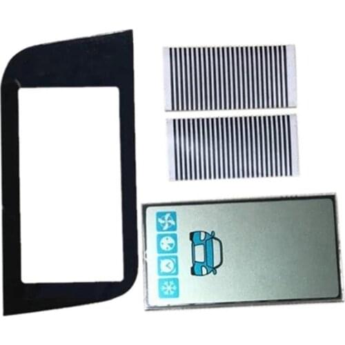 10 pcs/lot A93 lcd display Flexible Cable + keychain Glass Case for Starline A93 GSM lcd remote control 2 way Car alarm system