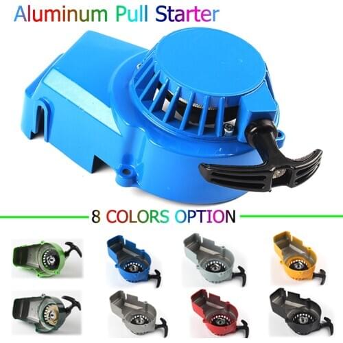 Aluminum Pull Starter For 2 Stroke 47cc 49cc Engine Mini Moto Dirt Bike Pocket Bike Gas Scooter ATV Quad Motorcycle