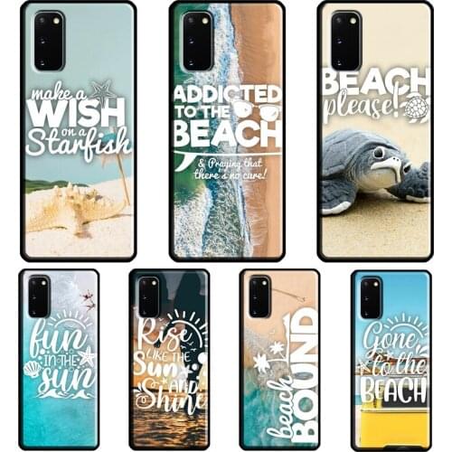 BEACH SUMMER HOLIDAY PALM TREES TRAVEL Case For Samsung Galaxy S10 S9 S8 Note 10 Plus Note 20 Ultra S20 FE S21 Ultra Phone Cover