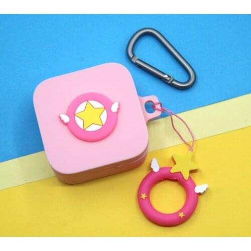 Cartoon Case For Xiaomi Air2 SE Case Silicone Headset Case Protection For Xiaomi Mi Air2 SE Headphone Cover With Finger Strap