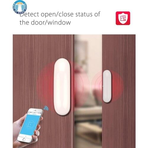 Tuya Smart Life WiFi Door Sensor Door Open / Closed Detector sensor Wifi Home Alarm Compatible With Alexa Google Home Tuya APP