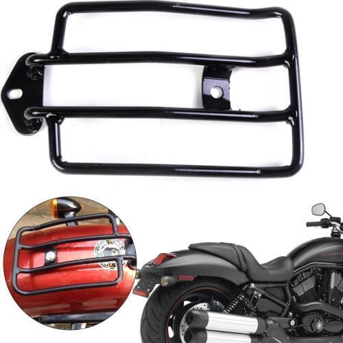 DWCX Motorcycle Black Rear Seat Luggage Carrier Cargo Support Shelf Rack Fit for Harley Davidson Sportster 1200 Sportster 883