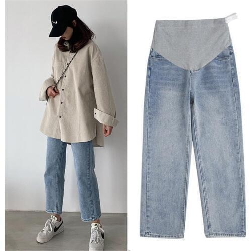 Spring Autumn Pregnancy Jeans Stylish Korean Loose High Quality Jeans Maternity Pants 2020 Trousers For Pregnant Women New