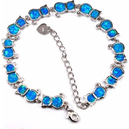 SZ0081 elegant animal bracelets blue opal bracelets ladies fashion jewelry