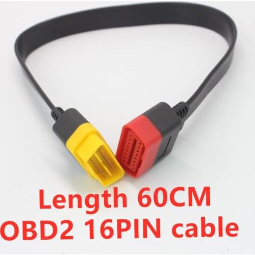 Acheheng Car OBD2 Extension Cable 16PIN male to 16PIN female OBDII cable use for all Car diagnostic tool OBD2 Connection port