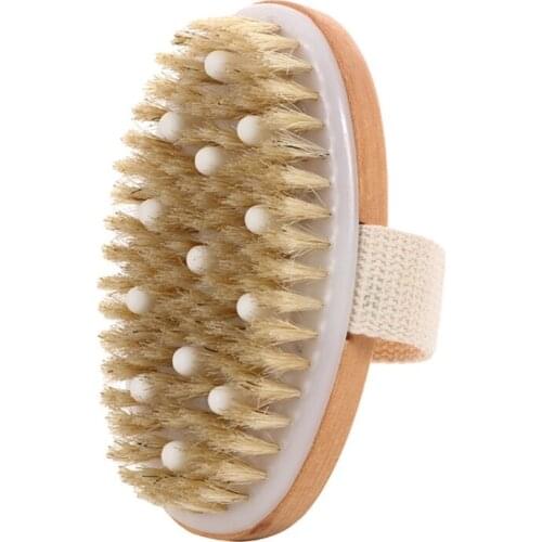 Bathing Brush Shower Brushes SPA Exfoliating Bath Body Brush Soft Bristle Wooden Handle