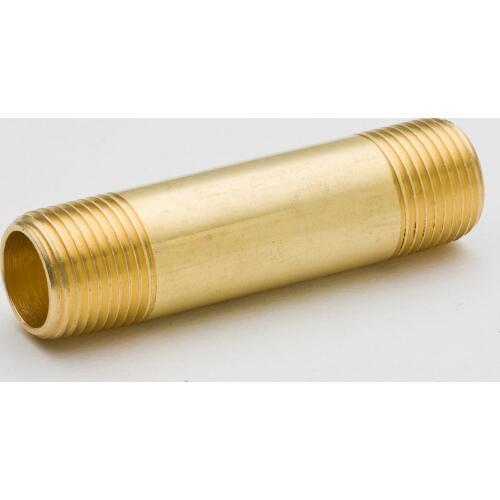 50PCS Brass Pipe Fitting Long Nipple1/8"1/4"NPTx1"1/2 2" 1/8"x3"3/8"x1"1/2Male Thread Different Length Plumb Water Gas Connector