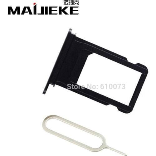 MAIJIEKE Black Sim Card Tray Slot Holder Replacement iPhone 8 Repair Part Eject Pin