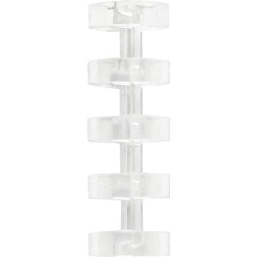 Multi-purpose 5-ring Loose-leaf Binding Comb 5-ring Clear Binding Clip for DIY Notebook Loose-leaf Notepad Paper Binding