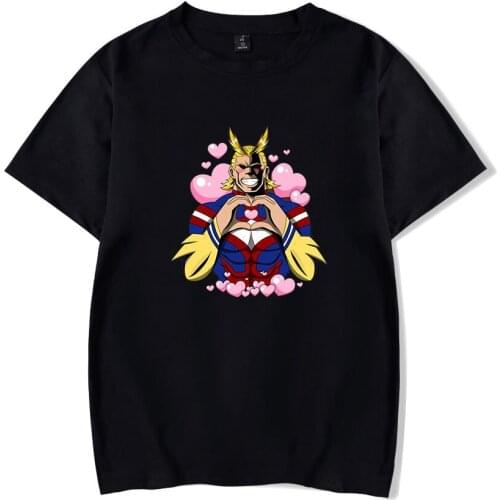 My Hero Academia Summer Clothes Print Women/men Tshirt Japan Cartoon Syle One For All Cool XXS To 4XL