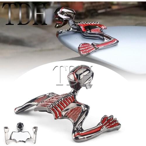 DIY Motorcycle Sticker Skeleton Ghost Skull Decal For Harley Custom Turn Signals /Headlight/Curved Fender/Helmet Ornament Statue