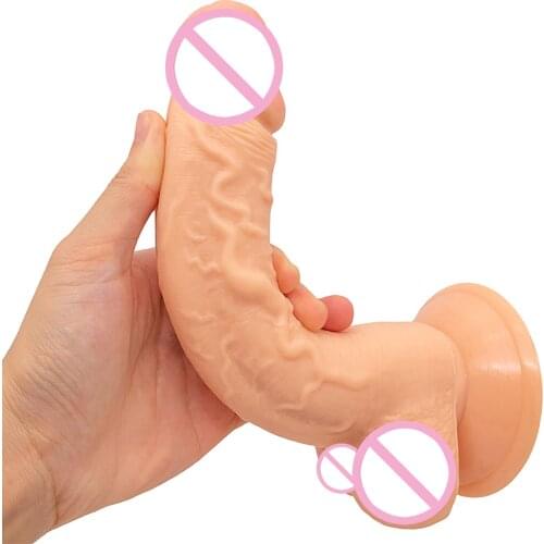 Soft Realistic Dildos Skin Feeling Huge Penis Erotic Phallus Healthy Big Dick with Suction Cup Sex Toys for Women Masturbation