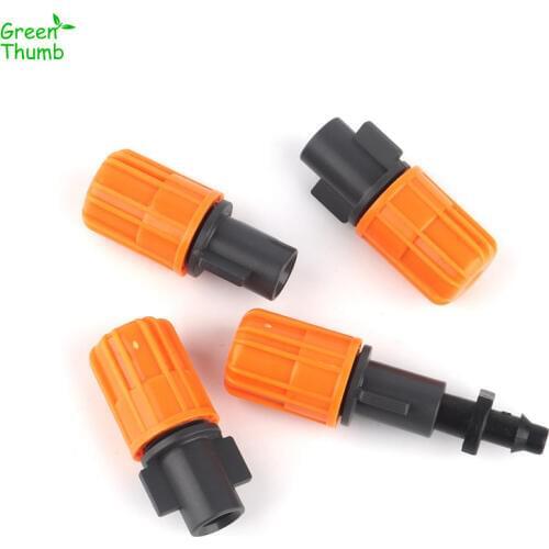 100pcs Adjustable Mist Sprikler Automatic Nozzle Micro Spray For Gaden Balcony Irrigation System Joint Size Inner Diameter 6mm