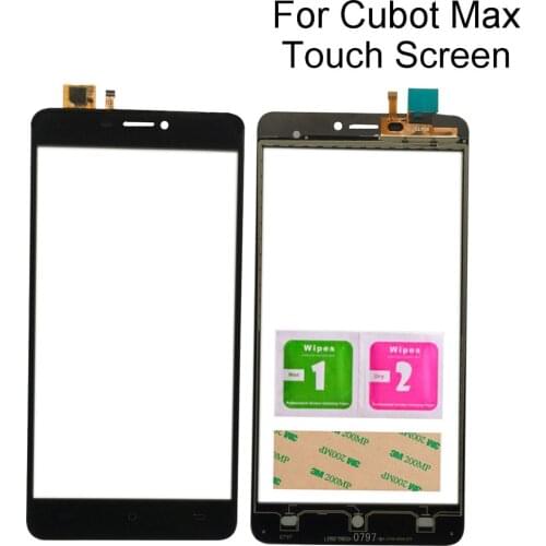 Original 6.0''Inch Touch Screen Repair For Cubot Max Touch Screen Digitizer Sensor Outer Glass Lens Panel Tools 3M Glue