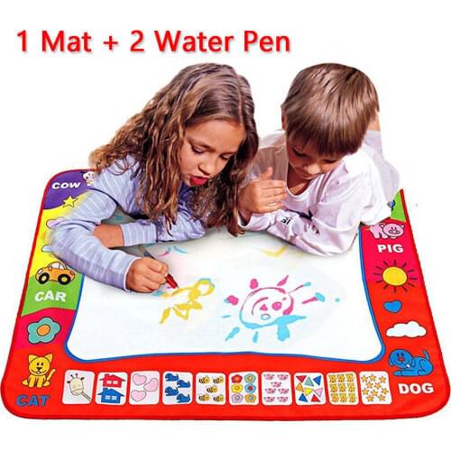 1-6 Years Children Kids Baby Drawing Toys Educational Water Mat Drawing Painting Toddler Board Magic Pen Gift 45.5 X 29cm