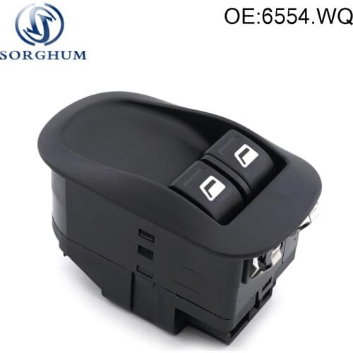 Front Power Window Switch 6554.WQ For PEUGEOT 206 306 2000-2008