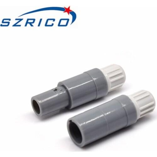 P Series 1P 2 3 4 5 6 7 8 9 10 14 Pin White Plastic Floating Socket Round Self Locking Push Pull Connector For Medical