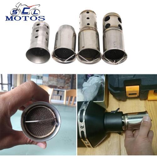 Sclmotos- 51/60mm Motorcycle Exhaust DB Killer for AK Muffler Catalyst DB killer Silencer Noise Sound Eliminator Off road Bike