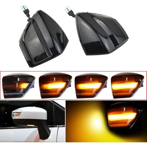 LED Dynamic Turn Signal Light For Ford S-Max 07-14 Kuga C394 08-12 C-Max 11-19 Side Mirror Sequential Lamp Blinker Indicator