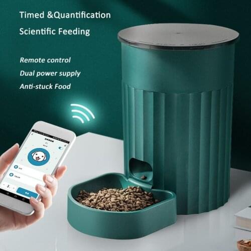 Intelligent pet feeder timing cat automatic ration feeding machine cat food dog food dog self feed cat supplies