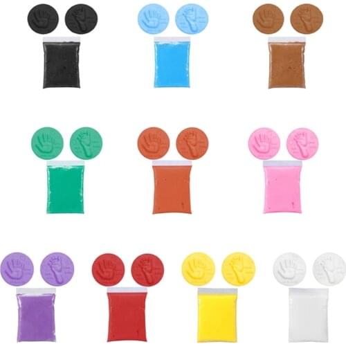 Air Drying Soft Clay 20g/Bag Baby Ornament Keepsake Handprint Footprint Imprint Kit Casting Parent-child Hand Inkpad Fingerprint