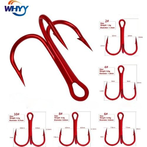 20pcs/box Red Fishing Hook Supplies Barbed Hook Road Sub Fishing Tackle Anchor Fishing Tackle Pesca grappling hook