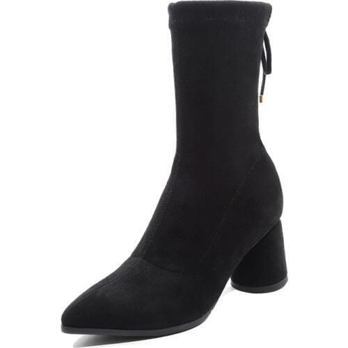 Wind joker for womens shoes in the winter of 2018 new high-heeled boots in the 33-43 size code 181101