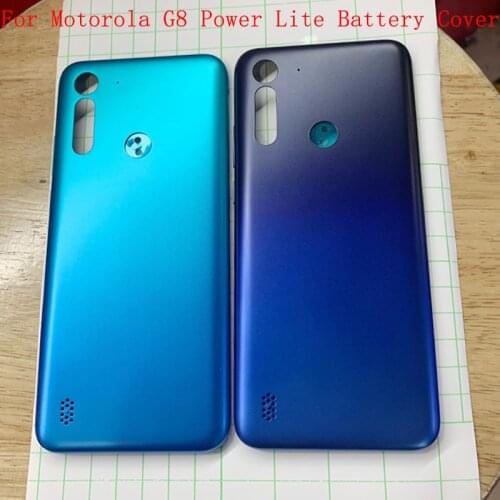 Back Battery Cover Rear Door Panel Housing Case For Motorola Moto G8 Power Lite Battery Cover Replacement Part