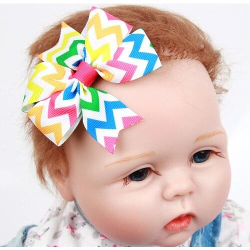 Baby girl Infant hair accessories cloth band bows Headwear tiara headwrap Gift Toddlers Ribbon clips hairpins newborn