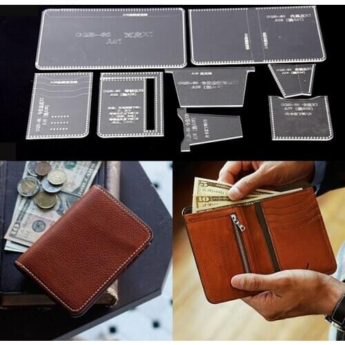 CQB-30 Business Wallet Acrylic Template Wallet Leather Pattern Acrylic Leather Pattern Leather Templates for Bags