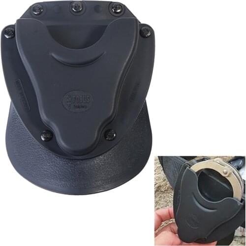 1Pc Tactical Handcuffs Police Holster Conceal Handcuff Case Holster Accessories Black Tactical Hunting Accessories