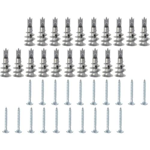 100 Pcs Screws Useful Creative Practical Plasterboard Fixings Drywall Anchors Anchor Screws For Home