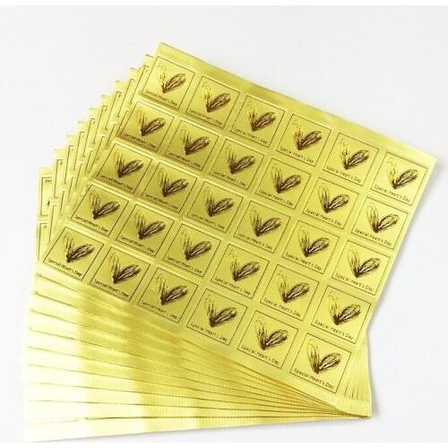 1500pcs New Vintage Golden Heart design thanks series seal sticker Christmas DIY note gift Labels Wholesale