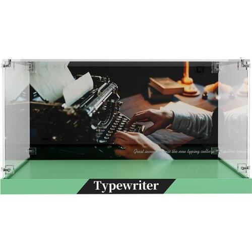 Acrylic Display Case for Typewriter 21327 Ideas Showcase Dustproof Clear Display Box (Lego Set not Included