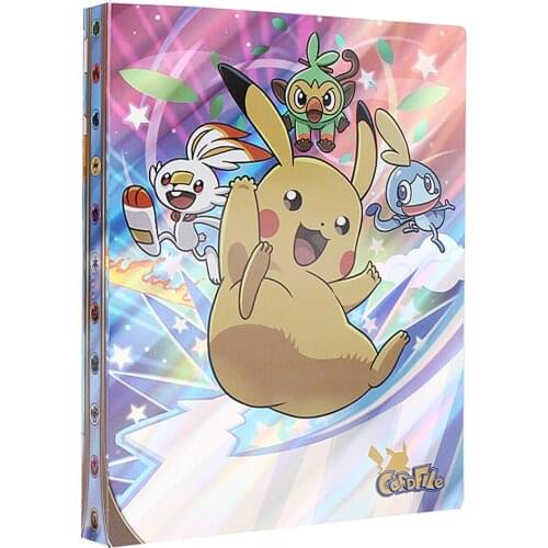 Movie Series 240Pcs Holder Pikachued Collections Shiny Pokemones Album Book Top Loaded List Toys Gift For Kids