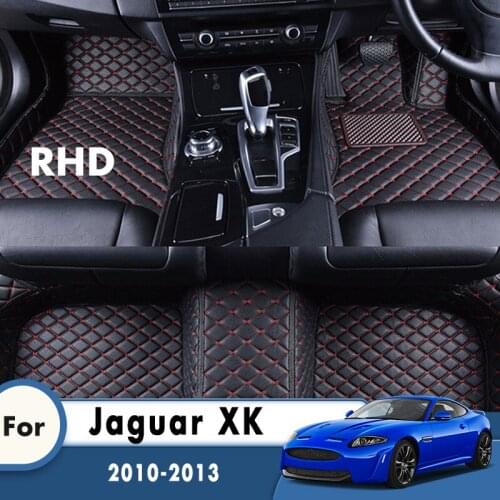 RHD Car Floor Mats For Jaguar XK 2010 2011 2012 2013 Carpets Custom Auto Accessories Interior Foot Pads Automobiles Floorlines