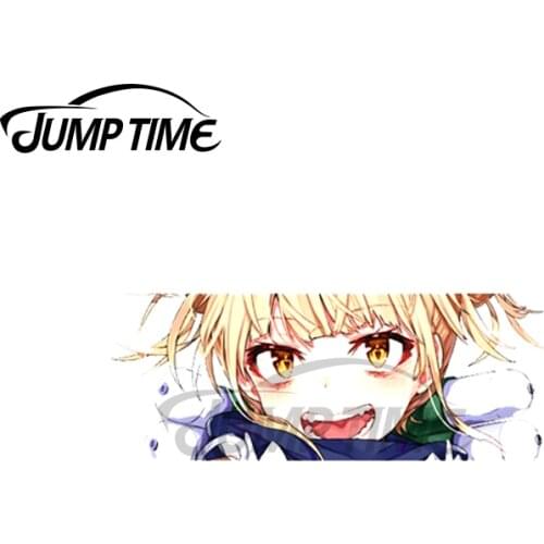 Jump Time 13 x 3cm Himiko Toga Hentai Anime Peeker Car Stickers Graffiti Decal Trunk Surfboard Scratch-Proof Laptop Decoration