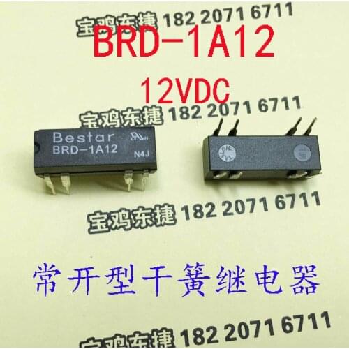 Free shipping Bestar import Gemstar BRD-1A12 8 feet of new original Reed Relays 12V DIP-1A12 100% New original