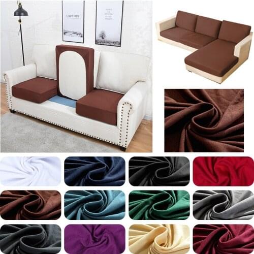 Sofa Seat Cushion Cover Chair Cover Summer Elastic Ice Silk Sofa Covers Pets Furniture Protector Stretch Slipcover 1/2/3/4 Seat