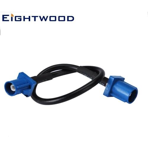 Eightwood Auto GPS GSM Cell Phone Radio Antenna Aerial Adapter Cable Fakra C Male to Male Straight Connector RG174 Coaxial