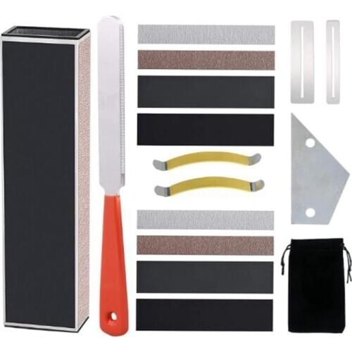 Guitar Luthier Tool,String Crown File,String Ruler Beam,String Rocker,Fingerboard Protector,String Diffuser,Sandpaper