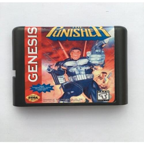 The Punisher EU/JAP Shell for 16 bit Game Card for Genesis System for Sega Mega Drive