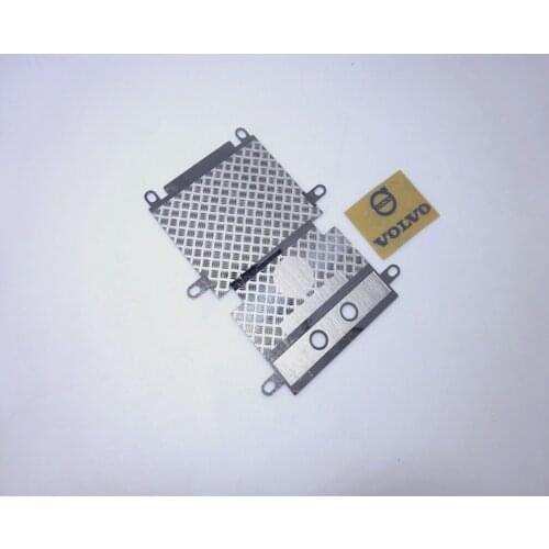 Tail beam skidproof stripe decorative cover plate w/ stickers assembly for tamiya 1/14 scale benz MAN volvo rc car toys truck