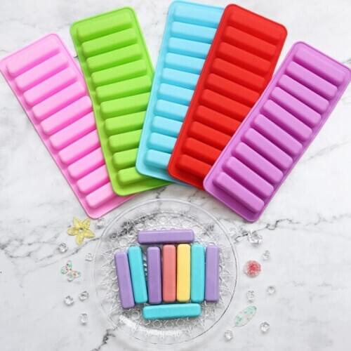 Reusable Ice Cream Tools Popsicle Holder 10 Cube Tray Freeze Ice Mould Jelly Chocolate Cookies Mold LX2281