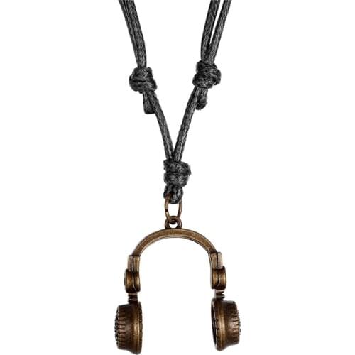 New Headset Pendant Chokers Woman Necklaces Vintage Jewelry Wholesale Long Necklace For Women Collares Free Adjustment Kolye