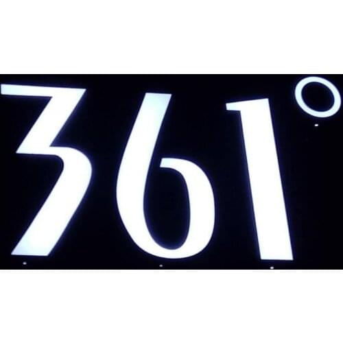 Dimensional LETTER LOGO led illuminated 3D build up steel sign letter