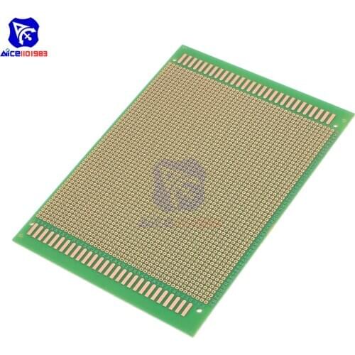 Diymore 1 Piece 12x18cm Single Sided Prototype Universal Printed Circuit Board DIY Soldering Green PCB Board for Arduino