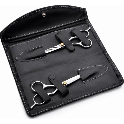 Professional 5.5 inch Two-tailed Piano paint hair scissors set makas thinning shears cutting barber tools hairdressing scissors