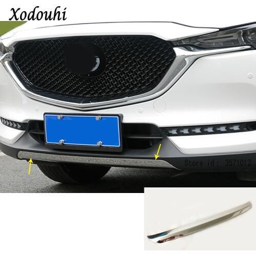 Car Bumper Engine Stainless Steel Trim Front Bottom Racing Grid Grill Grille 1pcs For Mazda CX-5 CX5 2nd Gen 2017 2018 2019 2020